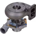 Vue de dessous du turbocompresseur 4762527 montrant les ailettes radiales