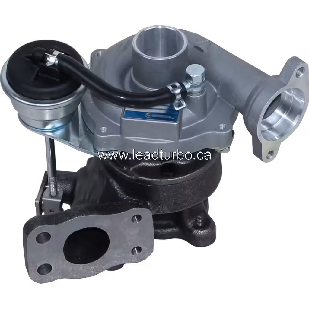 Vue avant du turbocompresseur pour Peugeot 206 HDI et Citroën C1