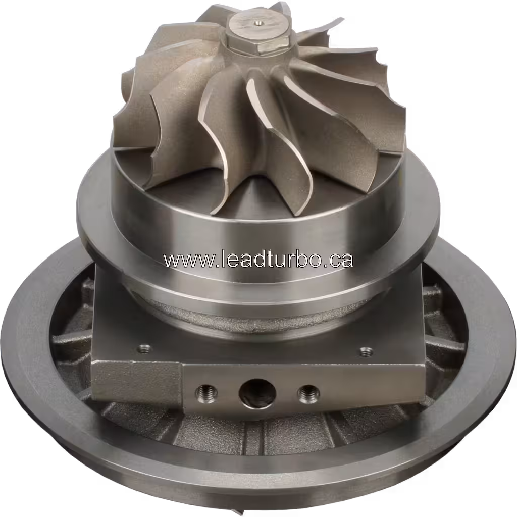 CAT 3512 turbocharger core 700148-5001S top 45 degree view