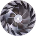 Profil latéral d'une roue de compresseur métallique 3794701 pour turbo HX83