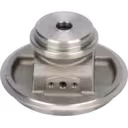 Bottom view of KTR110L-3H4E bearing housing with mounting flange