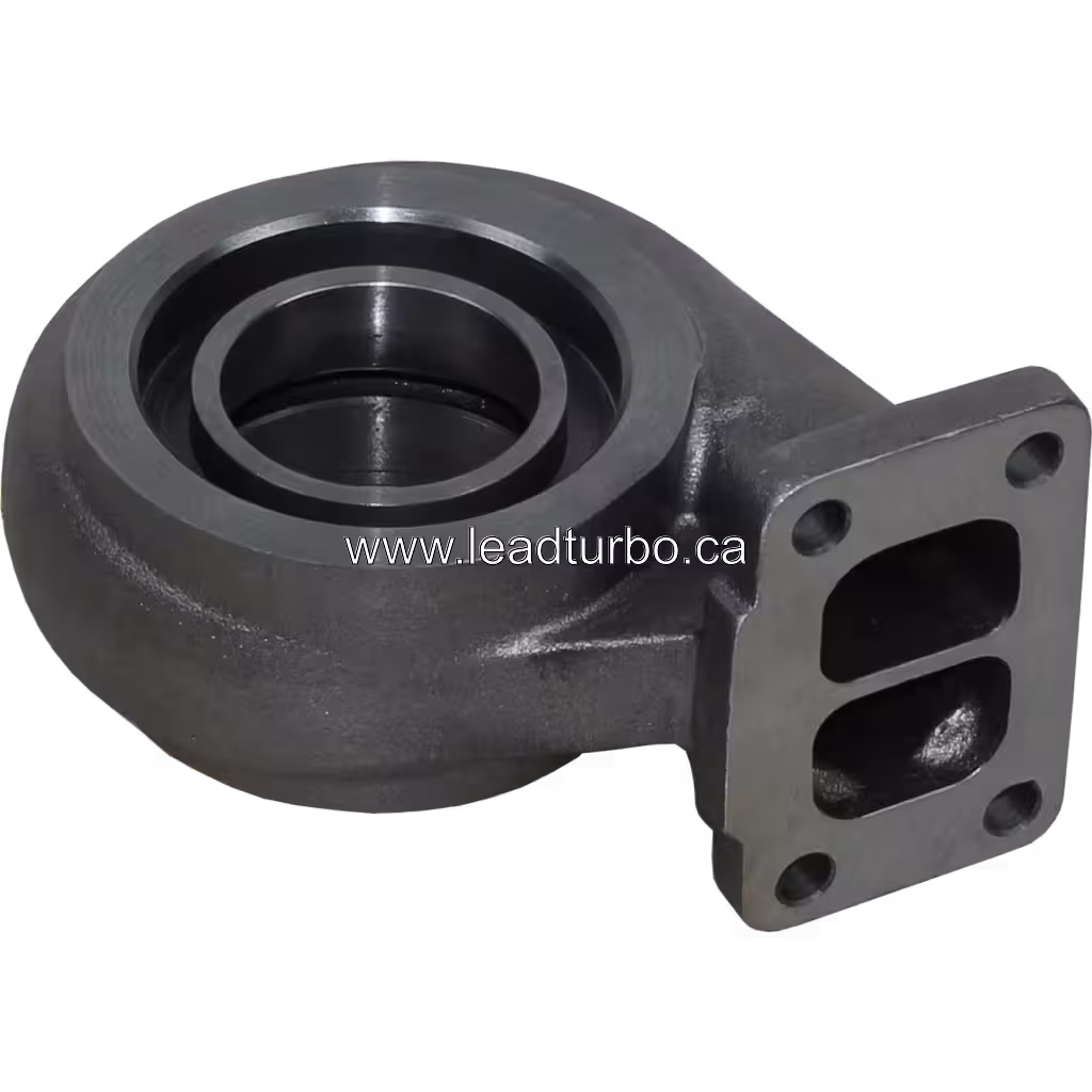 Vue latérale du carter turbine turbo John Deere