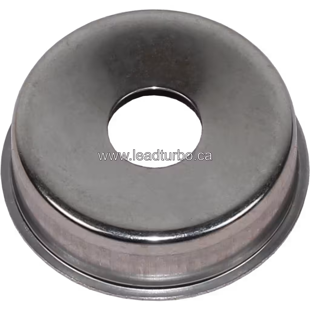 Silver metallic J96 turbo heat shield FOR 14879880000 HS with concave top surface