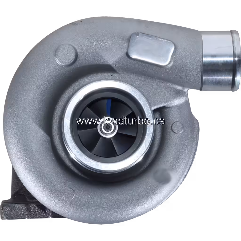 Turbocompresseur 0R6599 S2ES083 vue avant avec carter compresseur argenté