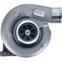 Turbocompresseur 0R6599 S2ES083 vue avant avec carter compresseur argenté
