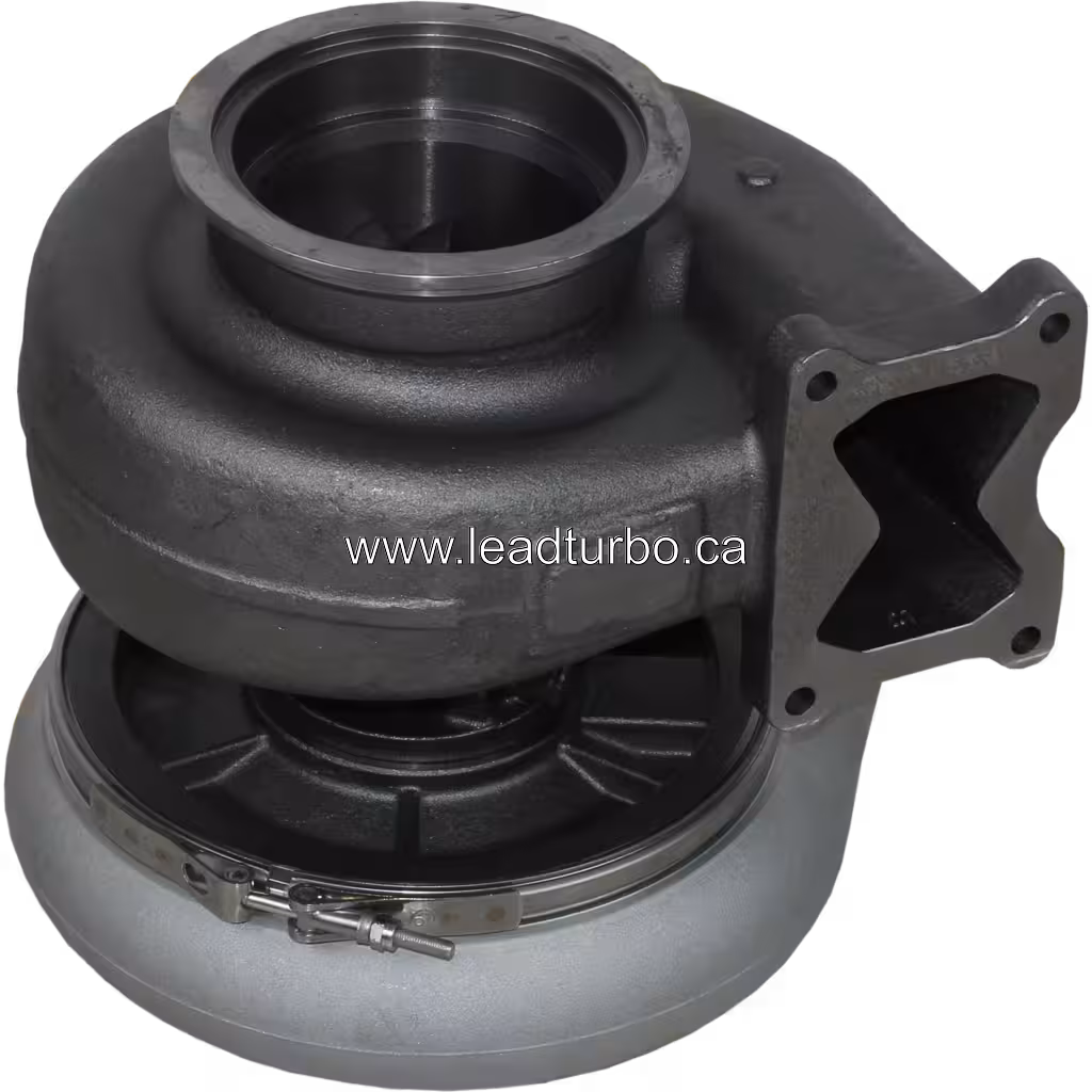 Turbocompresseur HX82 4025150 pour Cummins QSK23 G3 bottom 45 degree view