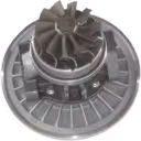 Bottom view of 447450-0079 core showing turbine wheel and housing