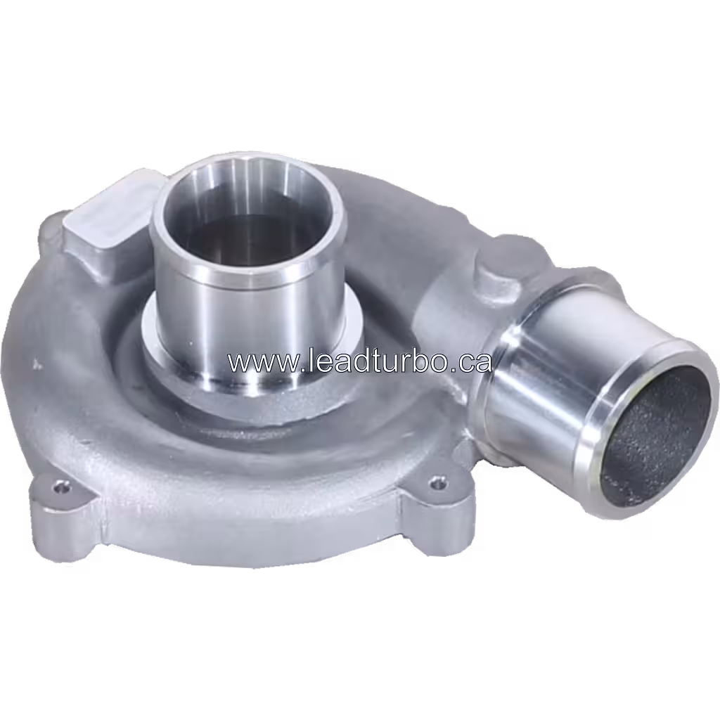 J96 compressor housing top view showing four-hole mounting flange