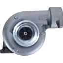 Front view of 7N2515 4LF302 turbocharger for CAT D7G 3306T showing compressor wheel