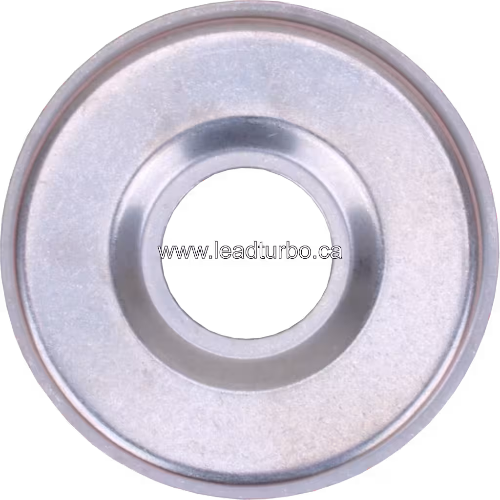 Heat shield 3519155 HT3B vue de dessous, profil creux avec rebord périphérique