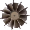 Détail de la roue de turbine J96