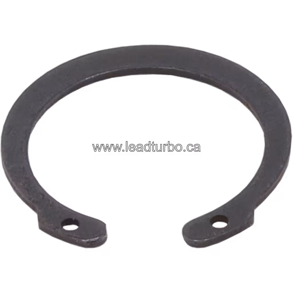 C-shaped metal retaining ring with mounting holes