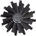Vue de dessus de la roue de turbine 3LM373 avec fixation hexagonale