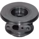45-degree view of CT20 turbo bearing housing mounting flange and shaft opening