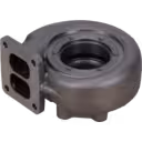 53299886708 TH turbine housing top view showing six-bolt pattern and machined flange