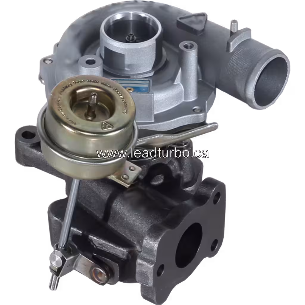 Vue du turbocompresseur K03-1875EXE 4 81 avec actionneur en laiton