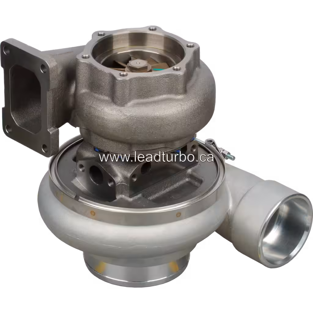 Turbocompresseur 6505-71-5020 KTR110M pour Komatsu D155 bottom 45 degree view