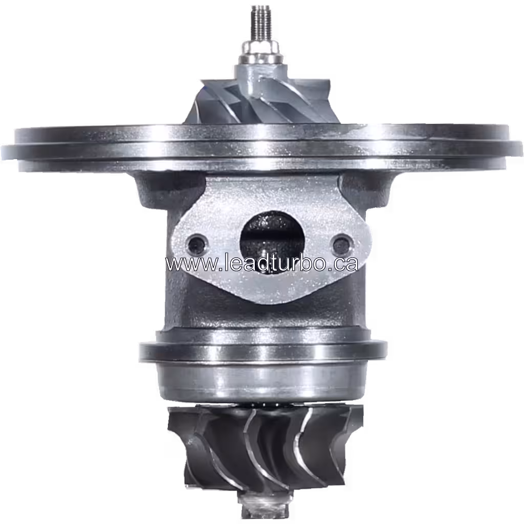Front view of 24100-1541A turbocharger core for Hino W04CTI showing central flange and shaft
