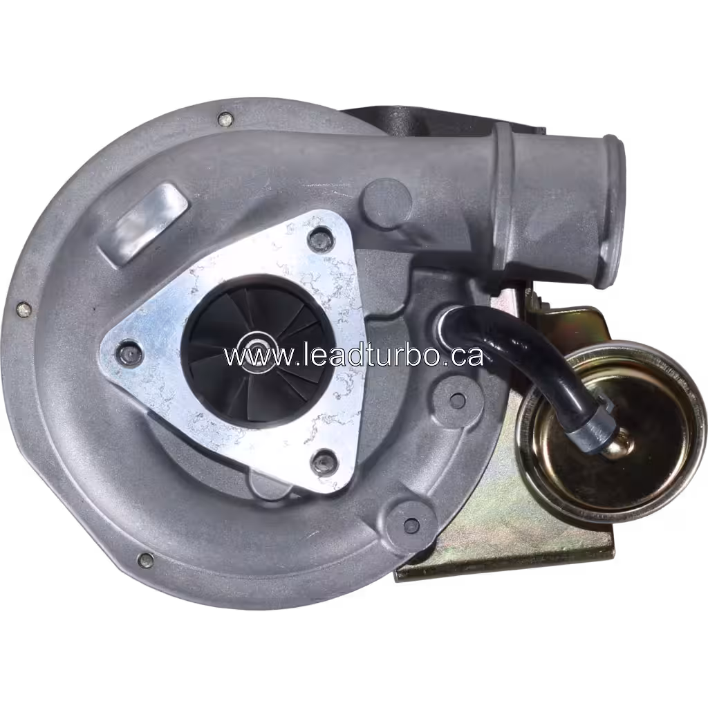 Turbocompresseur 14411-9S000 HT12-19D vue avant avec capuchons bleus