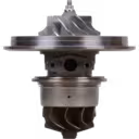 0R7581 GTA4294S turbocharger core front view showing turbine and compressor wheels