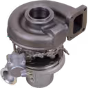 Bottom view of 4090052 turbocharger showing compressor housing