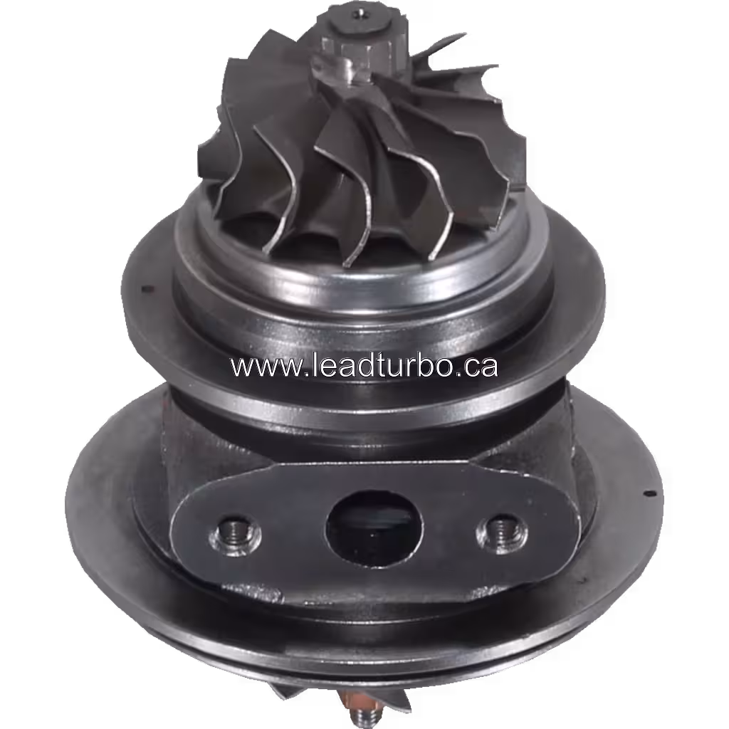 Vue de dessous à 45 degrés du core de turbocompresseur 49177-08110