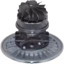Vue du dessous de la roue de turbine du core 447450-0205