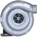 Turbocompresseur 167384 S3BSL-119 vue avant, corps turbine en fonte et compresseur en aluminium
