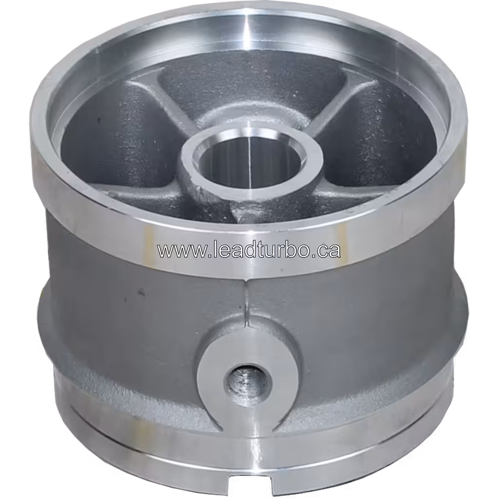 3032062 BH ST50 Turbocharger Bearing Housing bottom 45 degree view