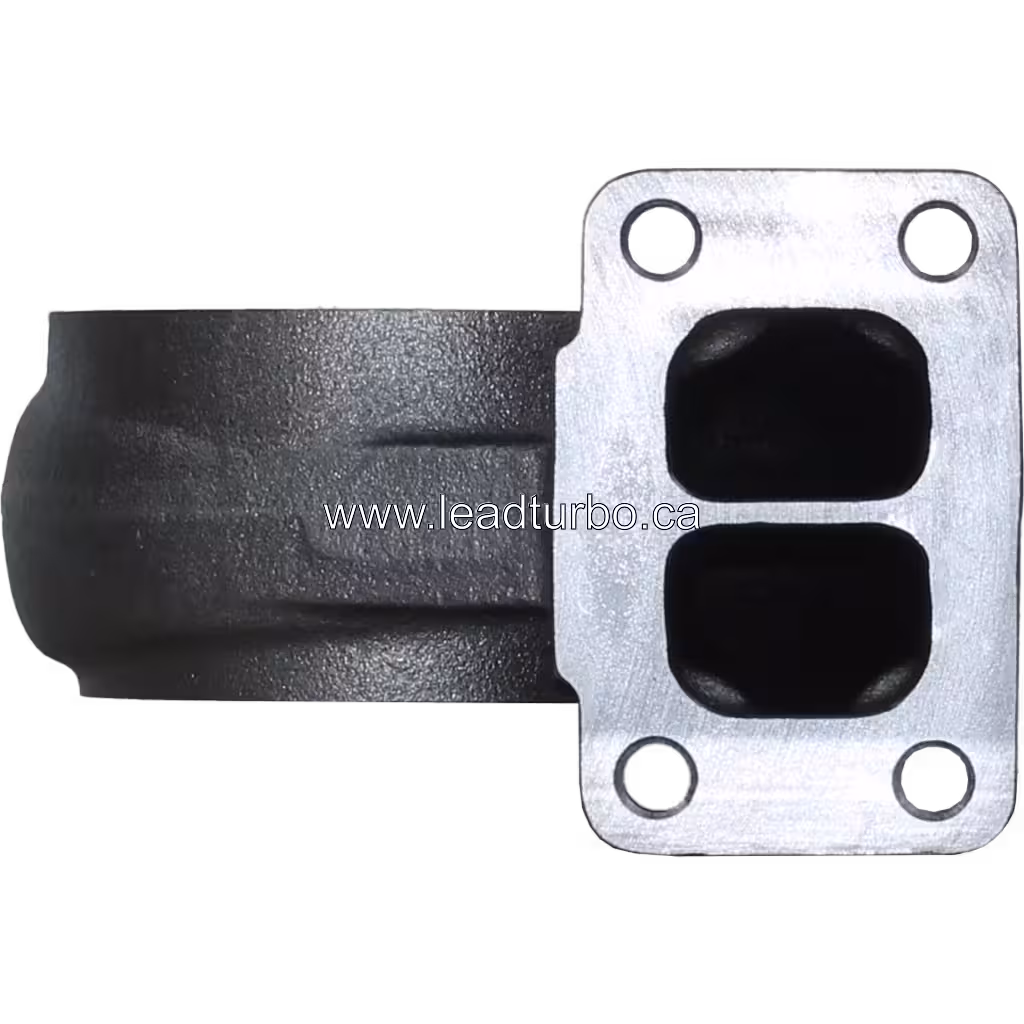 442523-0002 turbine housing with dual exhaust ports and flanged mounting surface