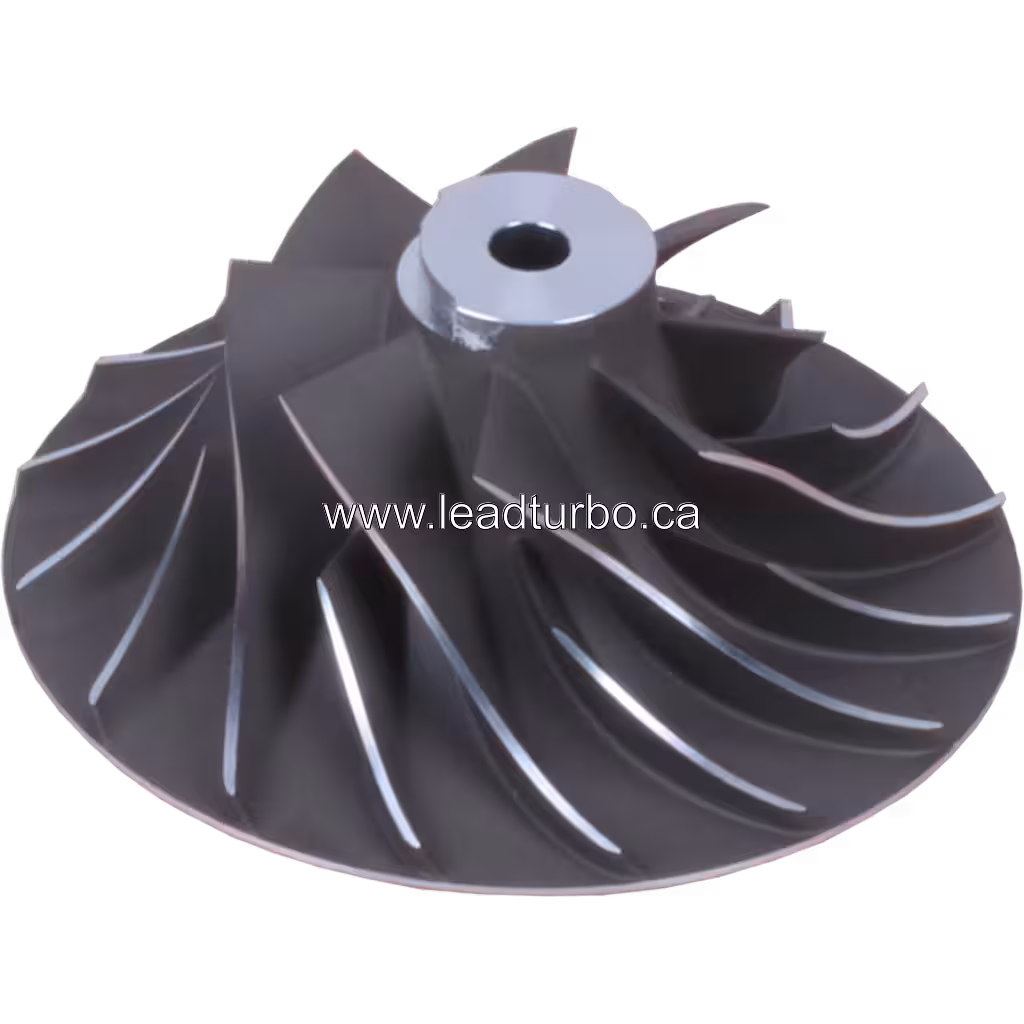 Roue de compresseur HX82 3594196 CW pour Cummins QSKV60 45 degree view