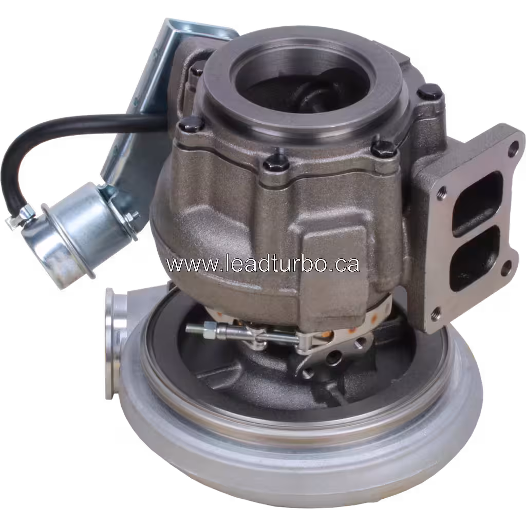 Turbocompresseur 2834546 pour Volvo MD11 et Renault Trucks, vue 45 degrés