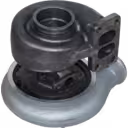 3590092 HX35 Turbocharger bottom view showing turbine housing and central bearing housing