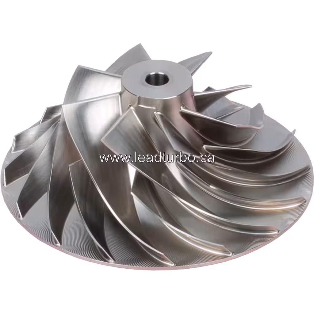 4041789 CW Compressor Wheel for Cummins QSK60 HE851 Turbo Replacement 45 degree view