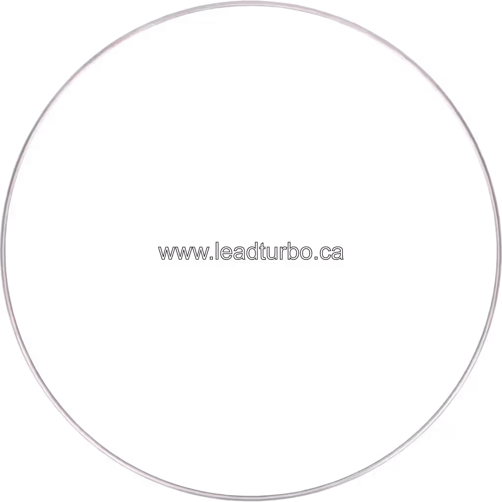 Bague de rechange CUMMINS ISX15 vue de dessus, surface lisse et réfléchissante