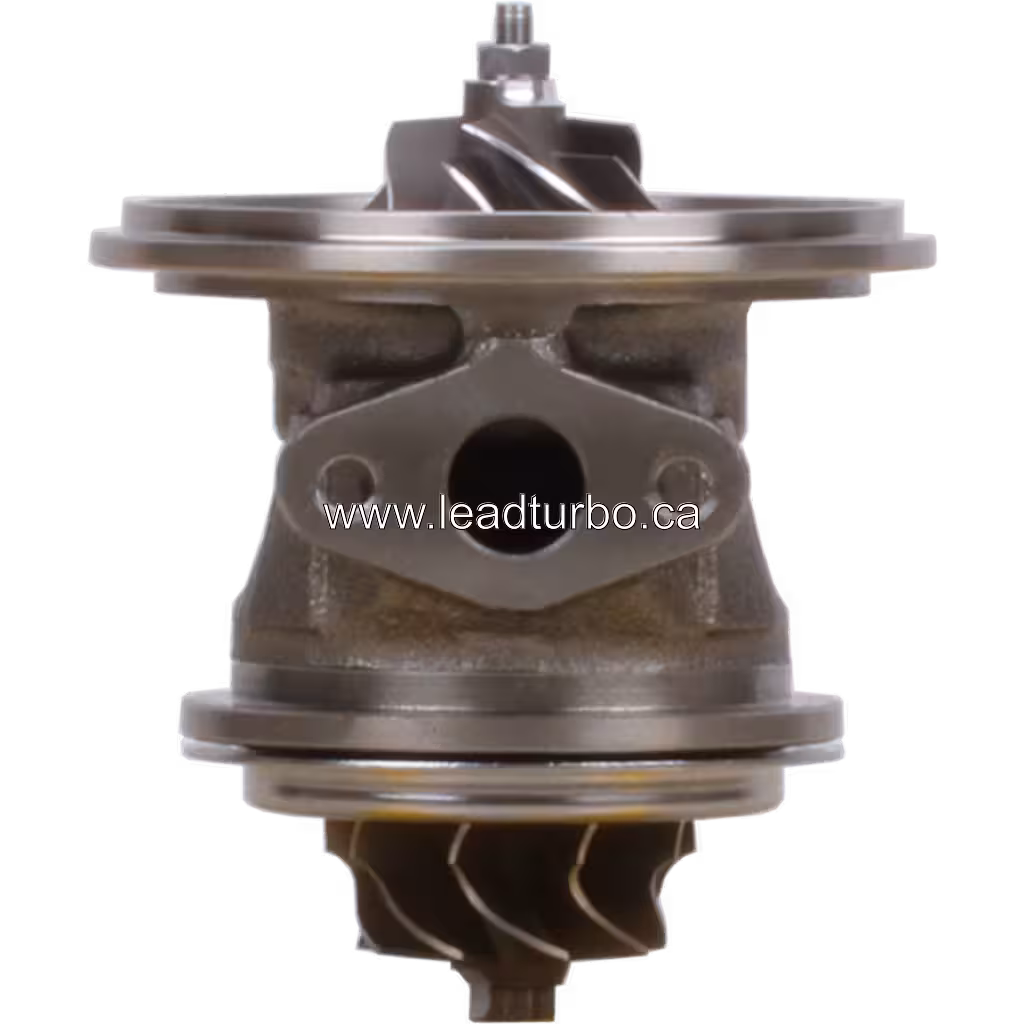 NZ852836 RHB31 turbocharger core front view showing mounting flange and turbine wheel