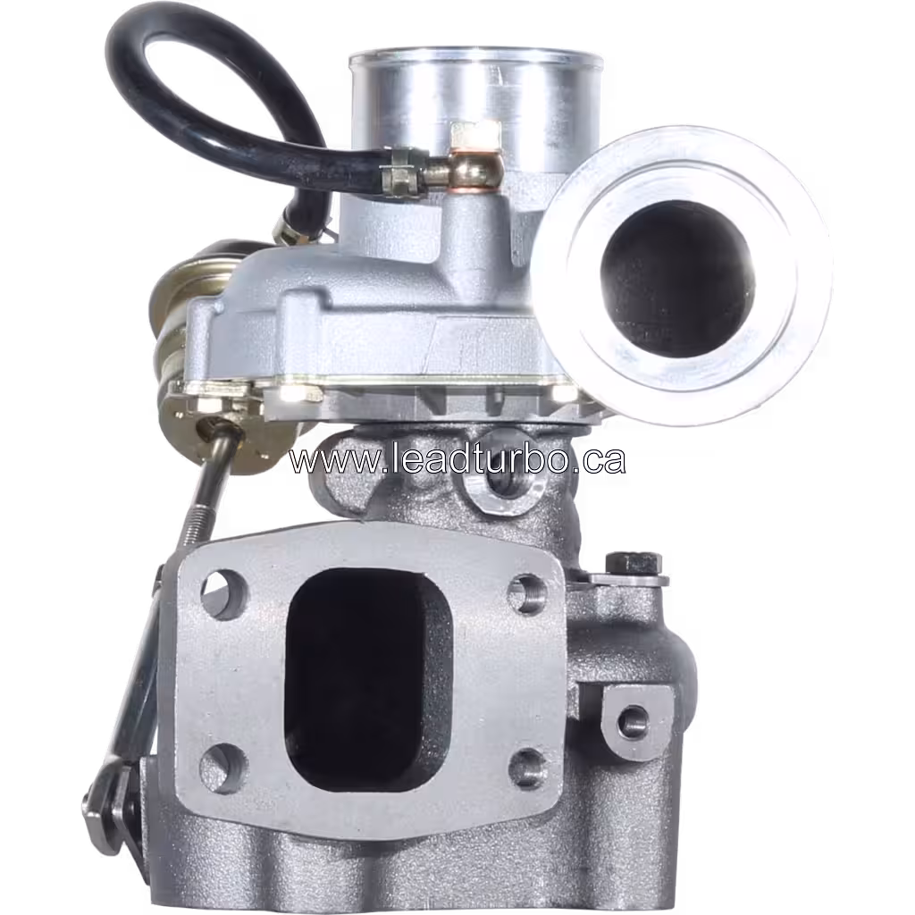 53169887024 turbocharger with mechanical actuator and V-band compressor outlet