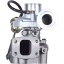 53169887024 turbocharger with mechanical actuator and V-band compressor outlet