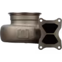 FOR 4042917 TH HX82 turbine housing front view with polished inlet flange