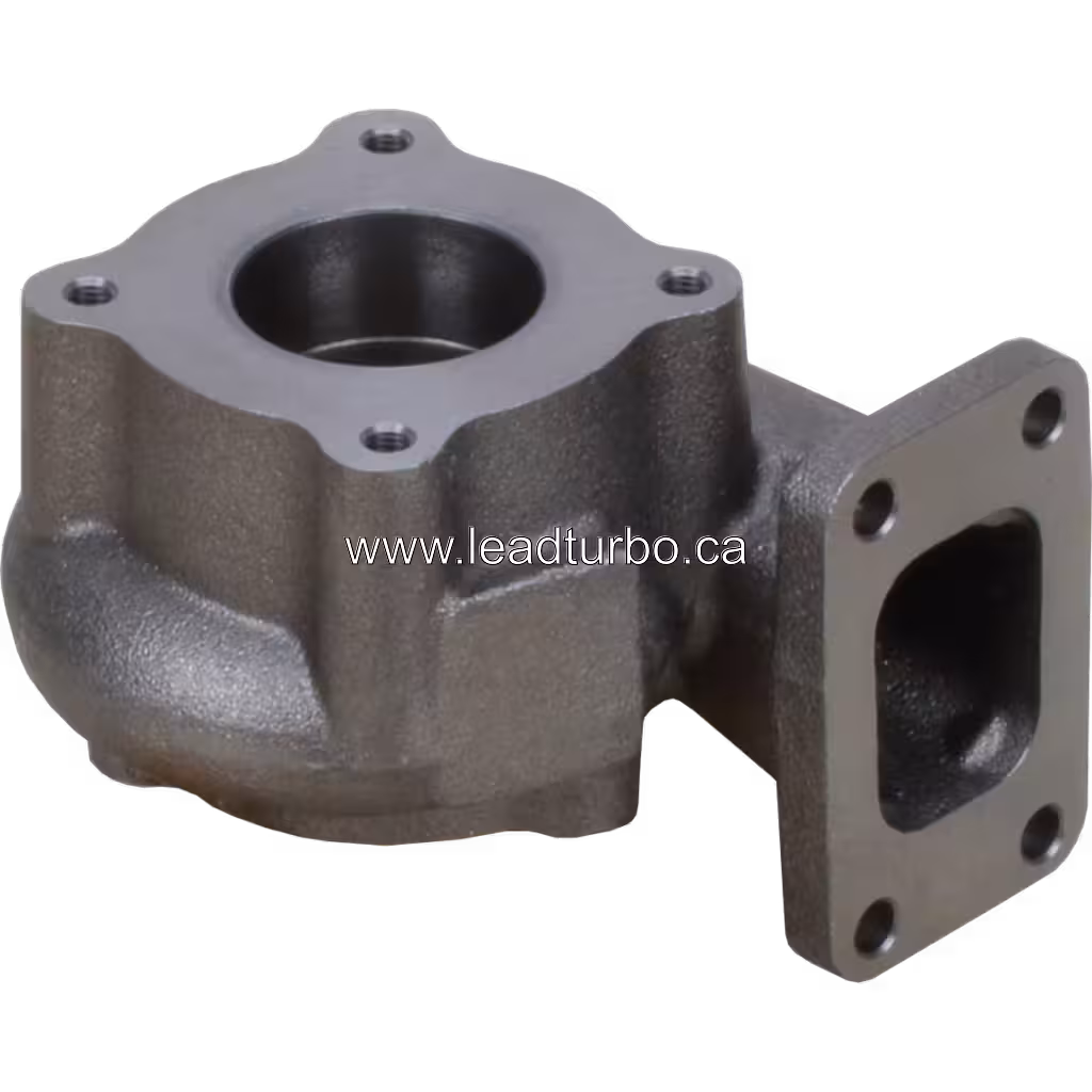 Vue de dessus de la turbine housing 318271 avec alésage de roulement central