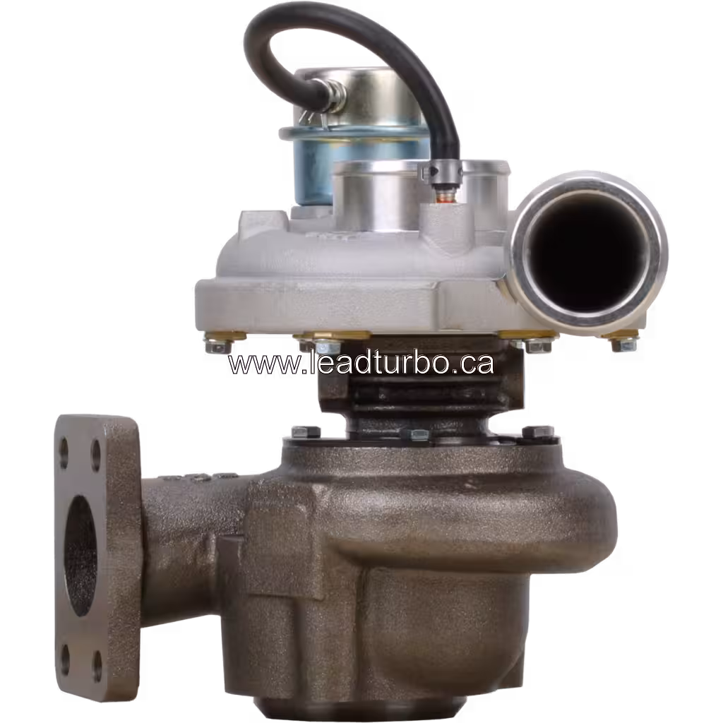 711736-5026 GT2556 turbocharger front view with variable geometry actuator