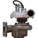 711736-5026 GT2556 turbocharger front view with variable geometry actuator