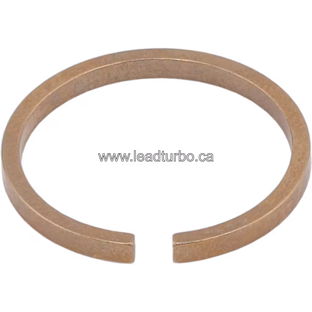 Bague de piston S400 vue en diagonale, anneau métallique