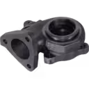 FOR 49135-02110 TH turbine housing bottom view with machined circular opening