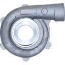 Corps de Compresseur 408566-0028 de Turbochargeur pour Volvo TD60A, TD60C, TD60B thumbnail 1