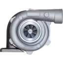 465044-0261 Turbocharger Replacement for Komatsu PC200-3 / S6D105 thumbnail 1